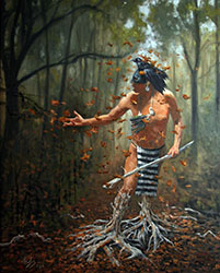 Loinclothed hobby; Obr�zek dne - the picture od the day - �awa rel - John Phelps, Coyote Emerging
