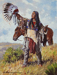 Loinclothed hobby; Obr�zek dne - the picture od the day - �awa rel - 1963 - Native indian warrior