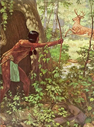 Loinclothed hobby; Obr�zek dne - the picture od the day - �awa rel - 1963 - Hunting indian