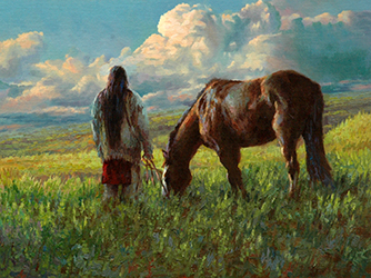 Loinclothed hobby; Obr�zek dne - the picture od the day - �awa rel - 1963 - Hunting indian