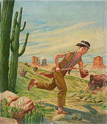 Loinclothed hobby; Obr�zek dne - the picture od the day - �awa rel - Victor Prezio - Boy dressed as a Native American