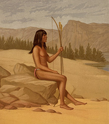 Loinclothed hobby; Obr�zek dne - the picture od the day - �awa rel -  Maimun, a Mohave Indian