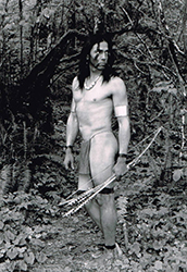Loinclothed hobby; Obr�zek dne - the picture od the day - �awa rel -   Indian woodland warrior, naked, but loincloth