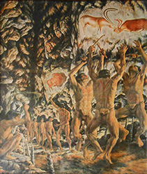 Loinclothed hobby; Obr�zek dne - the picture od the day - �awa rel - Rudolf F.Zallinger, Loincloths of old Stone age 