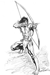 Loinclothed hobby; Obr�zek dne - the picture od the day - �awa rel - Neal Adams, Tarzan: Savage Bow