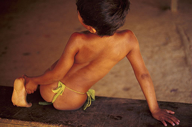 Loinclothed hobby; Obr�zek dne - the picture od the day - �awa rel - Veronique Durruty, Panama, Embera indian