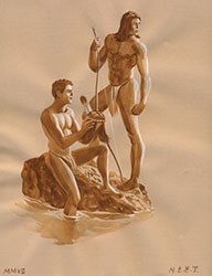 Loinclothed hobby; Obr�zek dne - the picture od the day - �awa rel - Kent Monkman: Trappers of Men