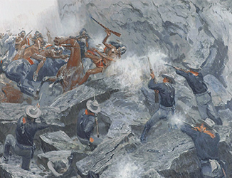 Loinclothed hobby; Obr�zek dne - the picture od the day - �awa rel - Harold Von Schmidt, The battle axe of Company