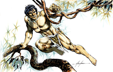 Loinclothed hobby; Obr�zek dne - the picture od the day - �awa rel - Mike Grell, Tarzan