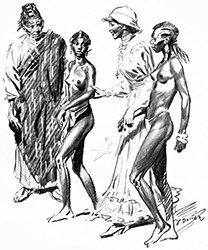 Loinclothed hobby; Obr�zek dne - the picture od the day - �awa rel - Zden�k Burian, U kr�l� temn� pevniny (Enrique Stanko Vr�z)