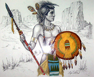 Loinclothed hobby; Obr�zek dne - the picture od the day - �awa rel - Lee Dubin, indian warrior