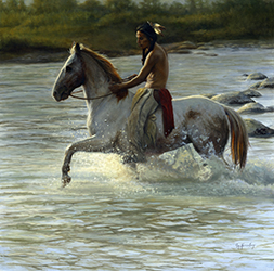 Loinclothed hobby; Obr�zek dne - the picture od the day - �awa rel - Joe Kronenberg, Morning Ride<