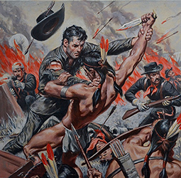 Loinclothed hobby; Obr�zek dne - the picture od the day - �awa rel - Battle between reds and palefaces