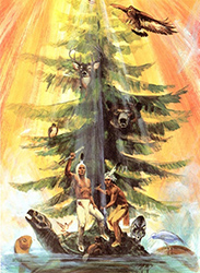 Loinclothed hobby; Obr�zek dne - the picture od the day - �awa rel - Oren Lyons, Potawatomi legends about the Tree of Peace<