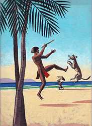 Loinclothed hobby; Obr�zek dne - the picture od the day - �awa rel - Art of Marcelino Truong - Vendredi ou la vie sauvage