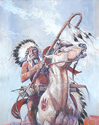 Loinclothed hobby; Obr�zek dne - the picture od the day - �awa rel - Nick Eggenhofer, (part of Indian Series; 1/3)