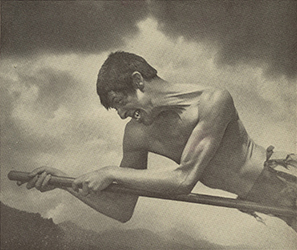 Loinclothed hobby; Obr�zek dne - the picture od the day - �awa rel - William Mortensen, The-Warlock