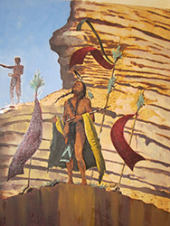 Loinclothed hobby; Obr�zek dne - the picture od the day - �awa rel - Thomas E. Mails, Warrior Praying on Butte with Medicine Man 