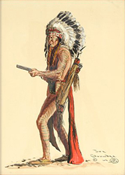 Loinclothed hobby; Obr�zek dne - the picture od the day - �awa rel - Joe Grandee, armed indian