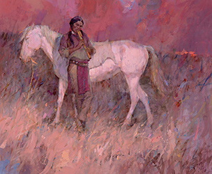 Loinclothed hobby; Obr�zek dne - the picture od the day - �awa rel - Kenneth Riley, Evening Song