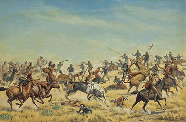Loinclothed hobby; Obr�zek dne - the picture od the day - �awa rel - Theodore B. Pitman, Custer's last stand, 1952