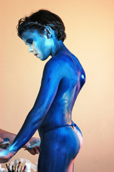 Loinclothed hobby; Obr�zek dne - the picture od the day - �awa rel - Bodypainting, NovelArt - Night on the skin 