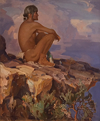 Loinclothed hobby; Obr�zek dne - the picture od the day - �awa rel - Carl Oscar Borg, Into the great silence, 1922 