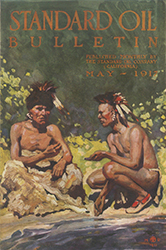 Loinclothed hobby; Obr�zek dne - the picture od the day - �awa rel -  Maynard Dixon,  Standard oil bulletin, California