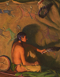 Loinclothed hobby; Obr�zek dne - the picture od the day - �awa rel - Joseph Henry Sharp, Hunting Son in Teepee