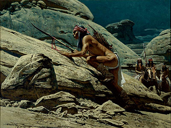 Loinclothed hobby; Obr�zek dne - the picture od the day - �awa rel -   Frank McCarthy, Apache