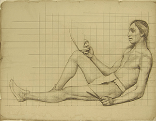 Loinclothed hobby; Obr�zek dne - the picture od the day - �awa rel - DeCost Smith, Portrait of a Plains man in a loincloth