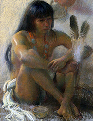 Loinclothed hobby; Obr�zek dne - the picture od the day - �awa rel - Julian Robles, Prayer Feathers, 1970