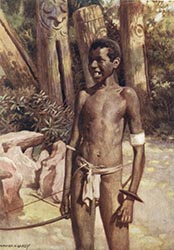 Loinclothed hobby; Obr�zek dne - the picture od the day - �awa rel - Norman H. Hardy, The Savage South Seas 