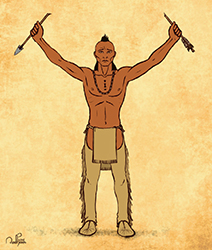 Loinclothed hobby; Obr�zek dne - the picture od the day - �awa rel - Nathaniel Harris,  Hiawatha theme