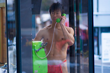 Loinclothed hobby; Obr�zek dne - the picture od the day - �awa rel - Red fundoshi, Japan
