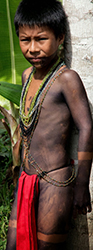 Loinclothed hobby; Obr�zek dne - the picture od the day - �awa rel - Embera boy with traditional loincloth