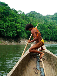 Loinclothed hobby; Obr�zek dne - the picture od the day - �awa rel -Panama, Embera indians