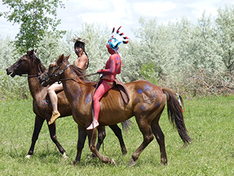 Loinclothed hobby; Obr�zek dne - the picture od the day - �awa rel - Battle of Greasy Grass reenactment