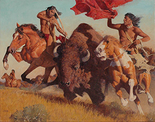 Loinclothed hobby; Obr�zek dne - the picture od the day - �awa rel - David Mann, Buffalo Runners