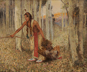 Loinclothed hobby; Obr�zek dne - the picture od the day - �awa rel - Eanger Irving Couse, The Hunter�s Return