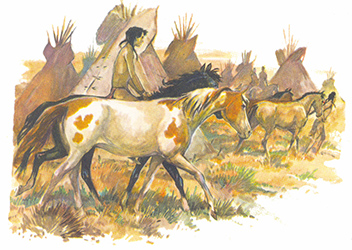 Loinclothed hobby; Obr�zek dne - the picture od the day - �awa rel - Indian camp