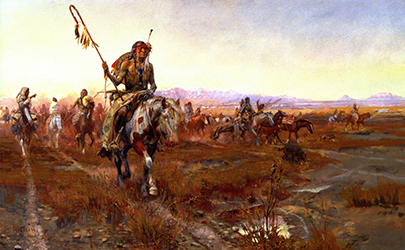 Loinclothed hobby; Obr�zek dne - the picture od the day - �awa rel - Charles Marion Russell, The Medicine Man