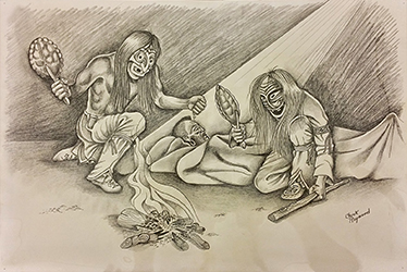 Loinclothed hobby; Obr�zek dne - the picture od the day - �awa rel - Chuck Raymond, False Face Society
