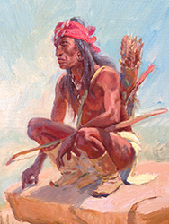 Loinclothed hobby; Obr�zek dne - the picture od the day - �awa rel - Joe Beeler, sitting indian