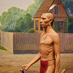 Loinclothed hobby; Obr�zek dne - the picture od the day - �awa rel - Mohawk Indians, Early New York - another view