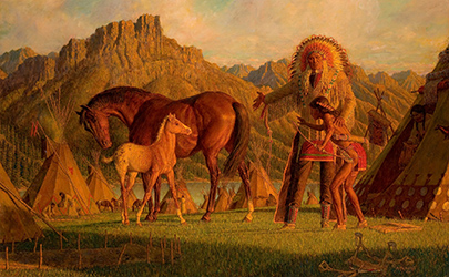 Loinclothed hobby; Obr�zek dne - the picture od the day - �awa rel - Arnold Friberg - He's Yours, My Son, 1996