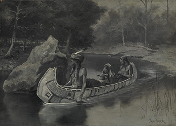 Loinclothed hobby; Obr�zek dne - the picture od the day - �awa rel - Frederic Remington - (...) Where It Still Is Seen in the Summer