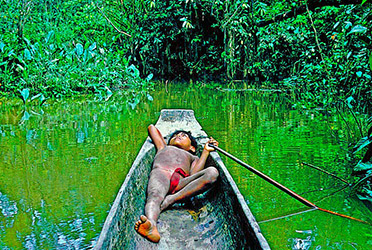 Loinclothed hobby; Obr�zek dne - the picture od the day - �awa rel - Photo by Victor Englebert, Noanama Boy Under The Spell Of A Forest Vault