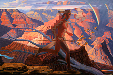 Loinclothed hobby; Obr�zek dne - the picture od the day - �awa rel - Bryan Haynes,  Havasupai Grand Canyon