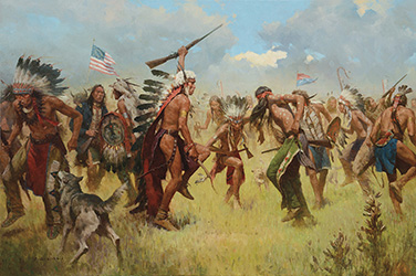 Loinclothed hobby; Obr�zek dne - the picture od the day - �awa rel - Z.S. Liang, Victory Dance, Little Bighorn, 1876
